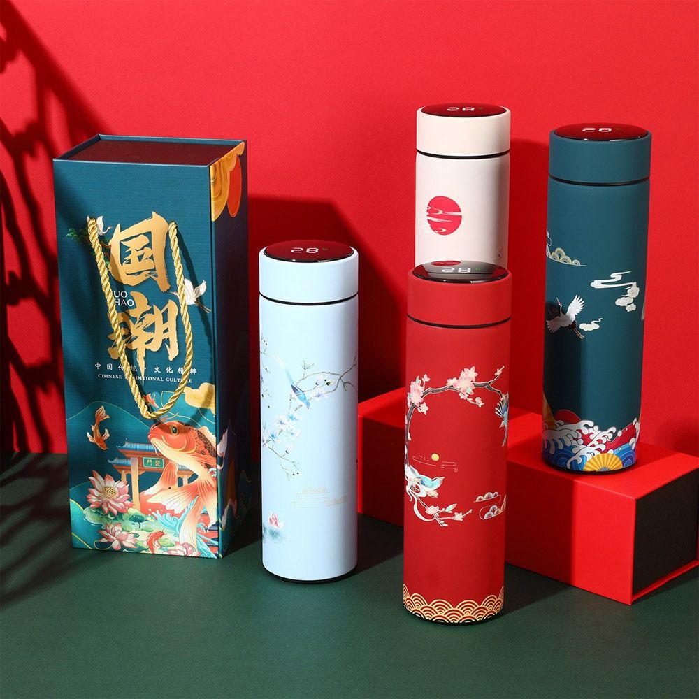 Smart Water Bottle Tracker - Vacuum Flasks LED Display Miniature Water