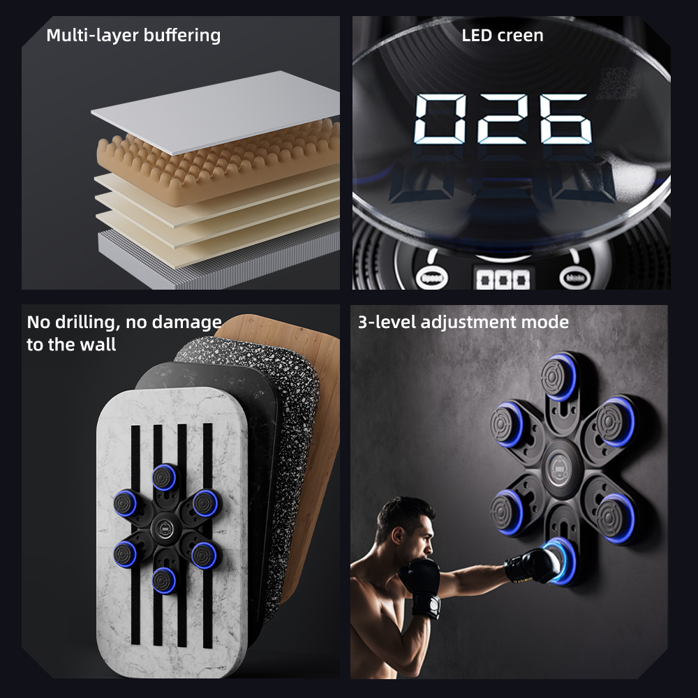 Boxing Machine 2026 New Smart  - Led Gloves Music ulasan dan harga