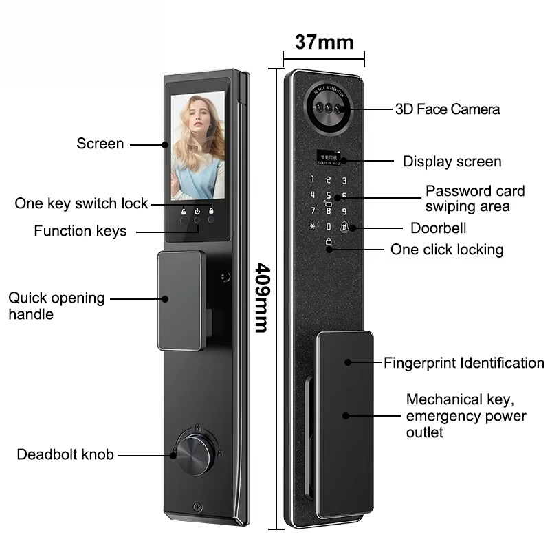 Tuya WiFi Smart Door Lock, Hom - Electronics & Gadgets Starting With V ulasan dan harga