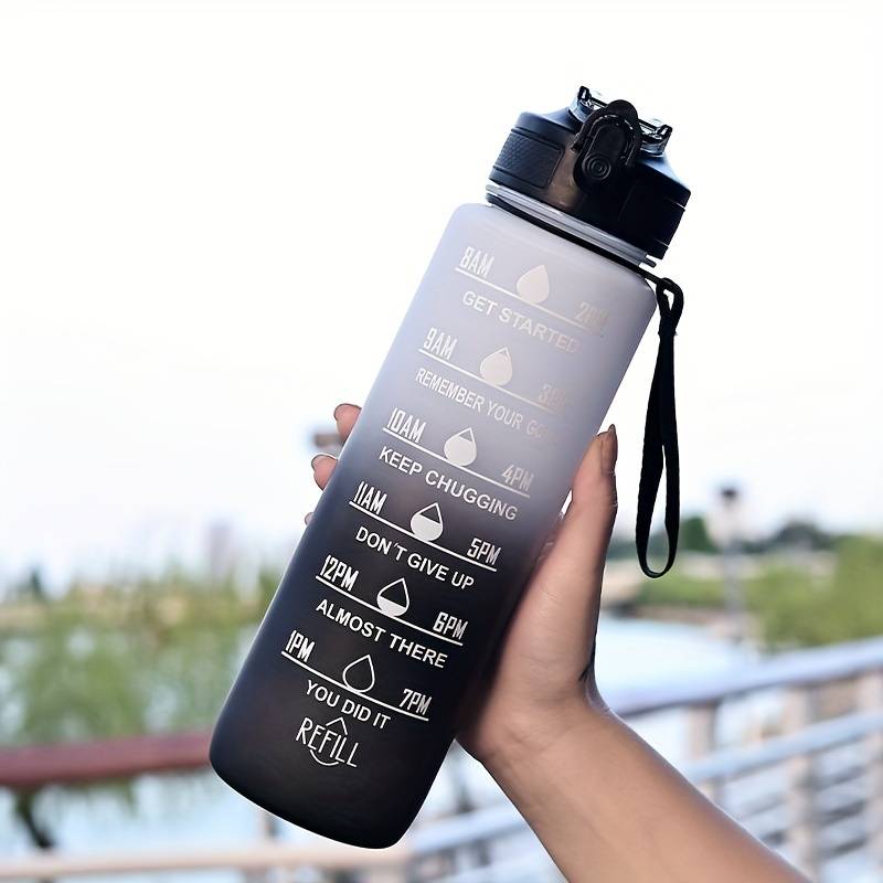 Gradient Color 1000mL Large Ca - Smart Water Bottle Tracker ulasan dan harga