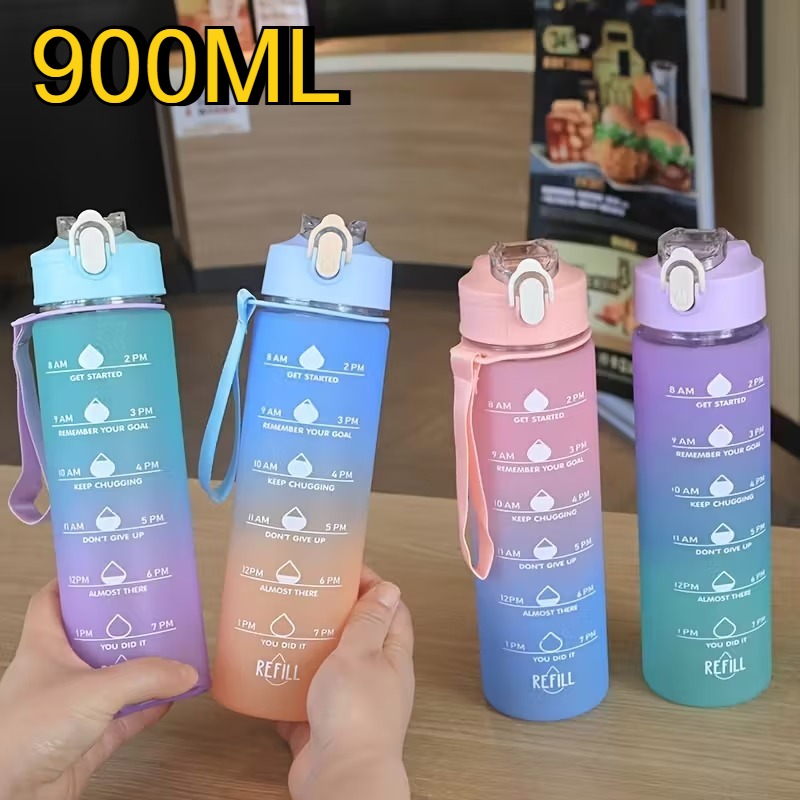 900ml Sports water Bottle High - Smart Water Bottle Tracker ulasan dan harga