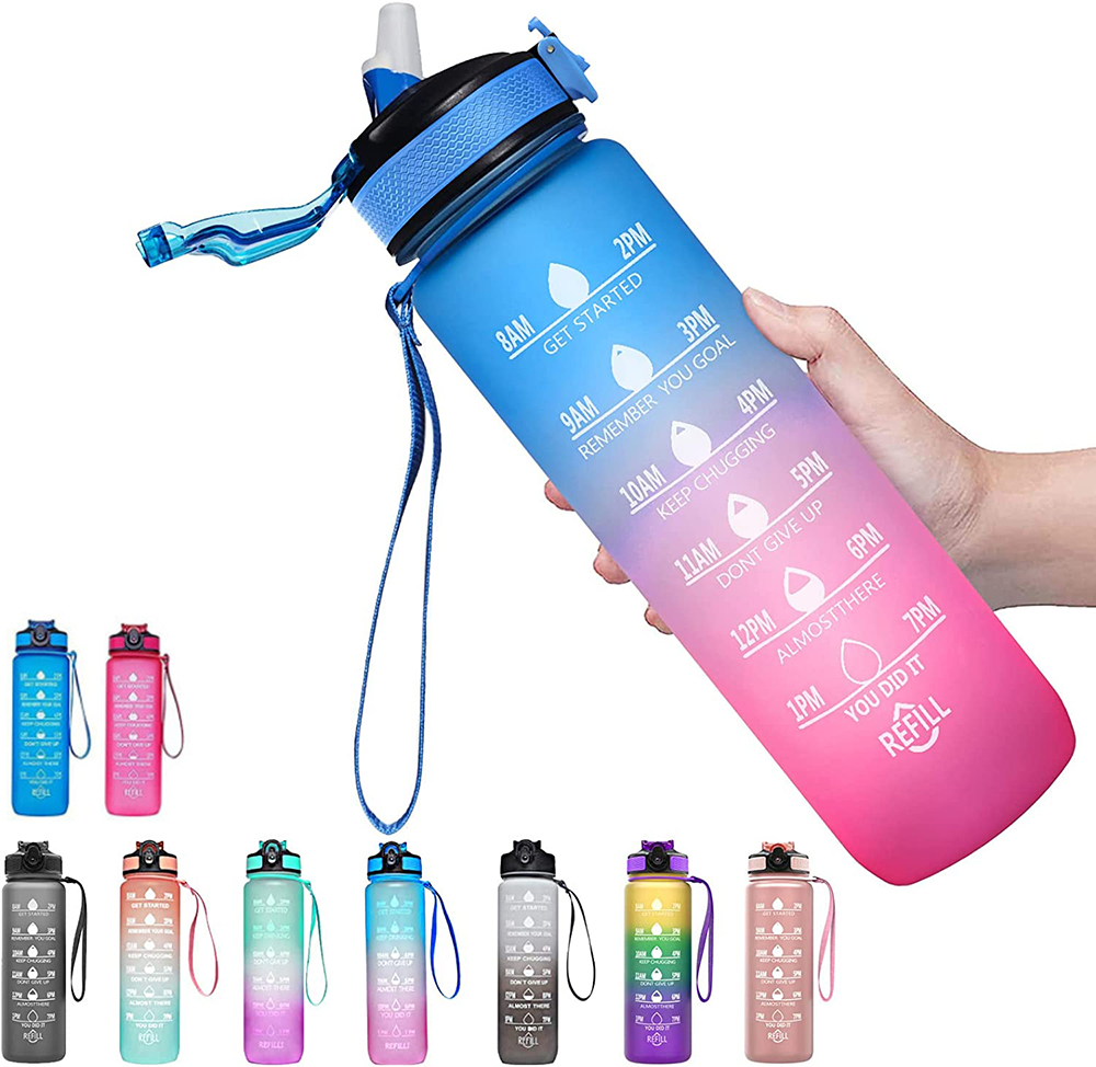Motivational Sport Water Bottl - Smart Water Bottle Tracker ulasan dan harga