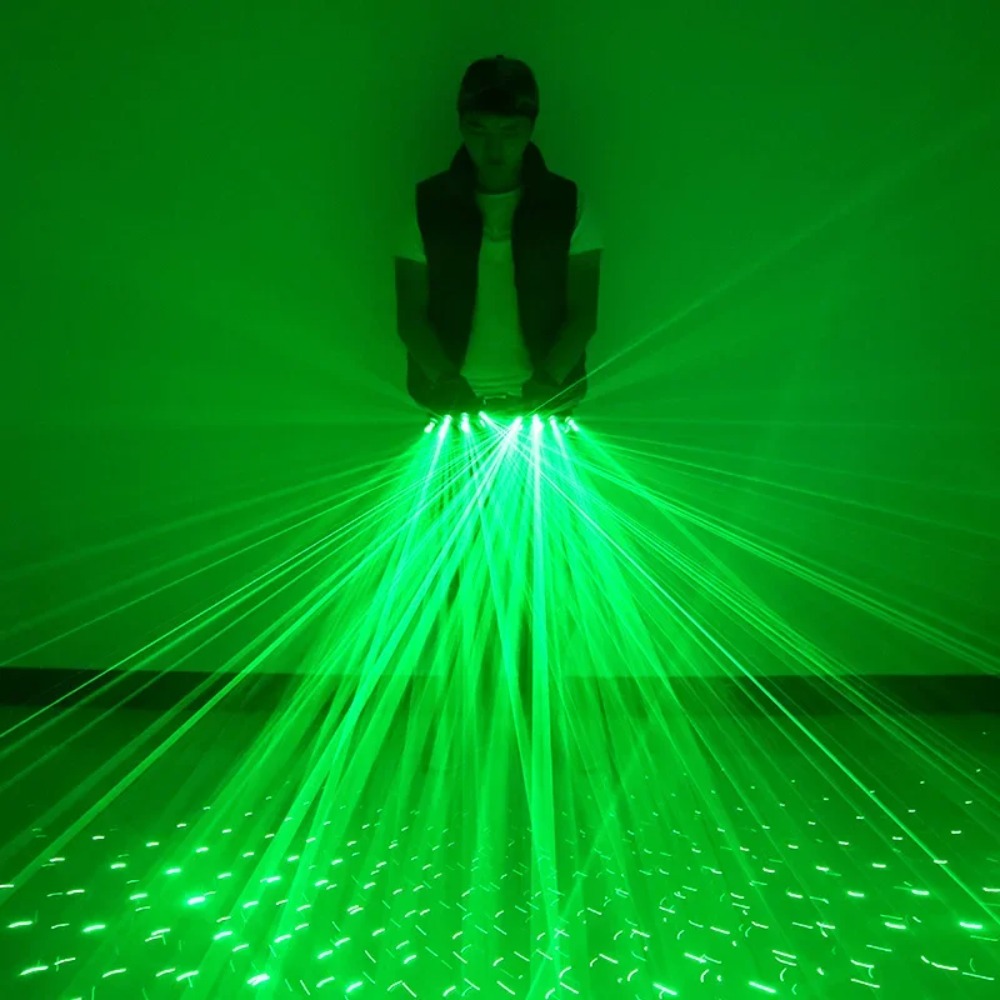 Green Laser Gloves Laser Flash - Led Gloves Music ulasan dan harga
