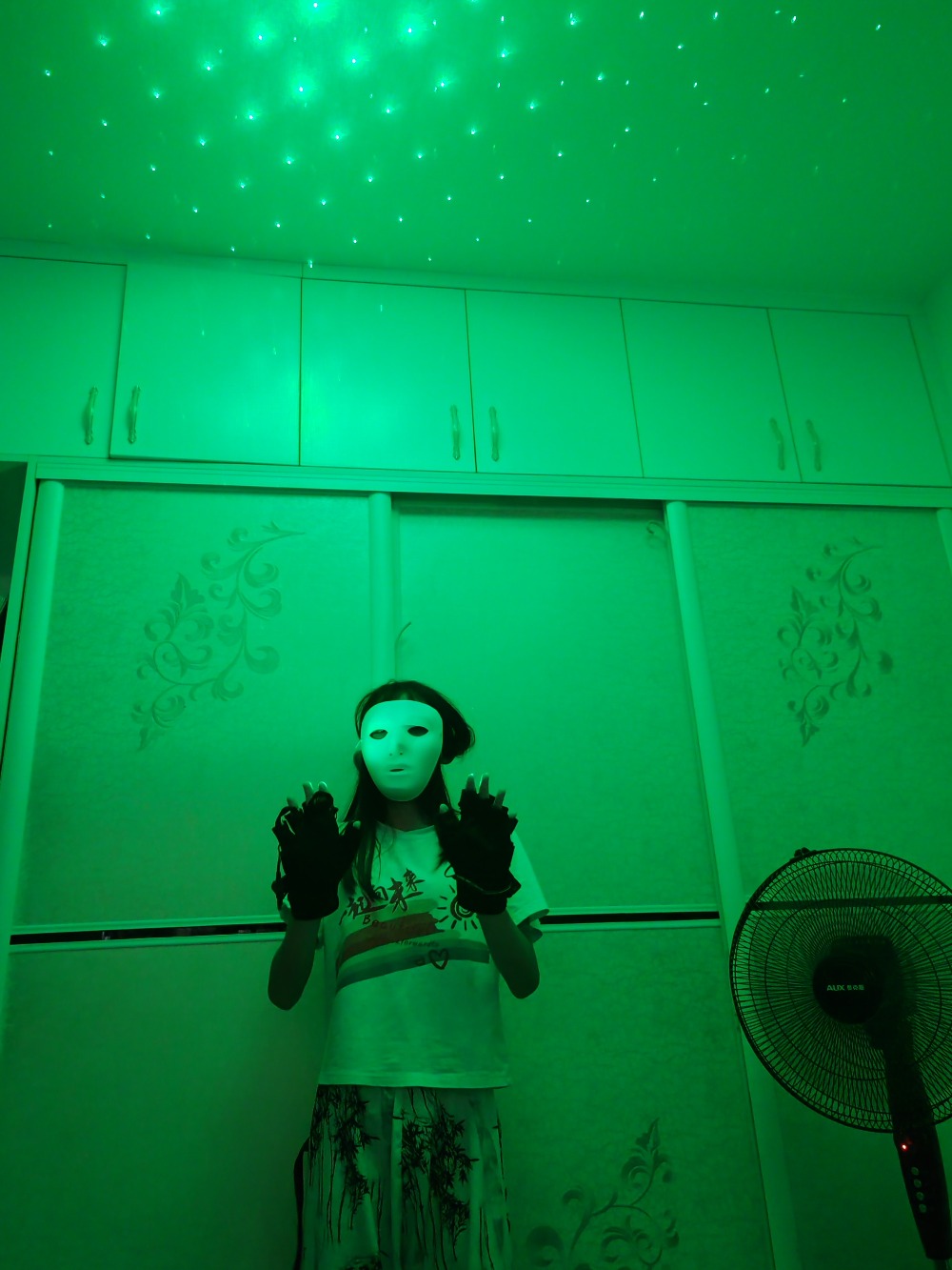 Green Laser Gloves Laser Flash - Led Gloves Music ulasan dan harga