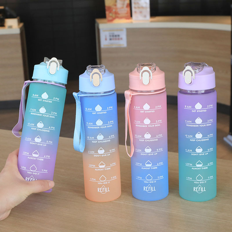 700ML Running Water Bottle Sof - Smart Water Bottle Tracker ulasan dan harga