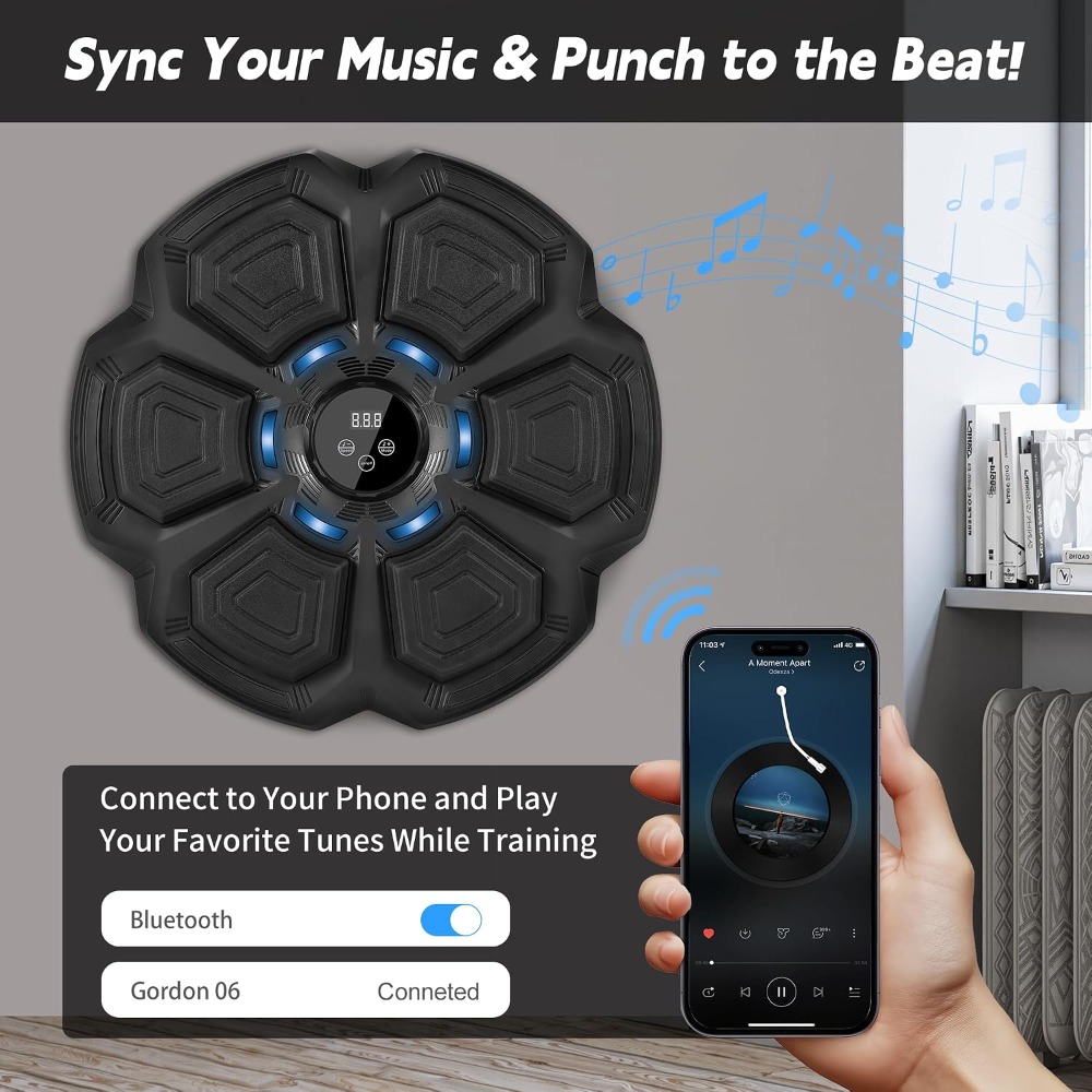 Interactive Music Boxing Machi - Led Gloves Music ulasan dan harga