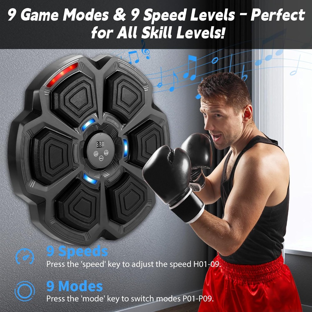 Interactive Music Boxing Machi - Led Gloves Music ulasan dan harga